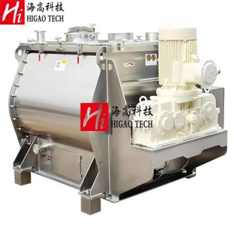 Industrial Double Shaft Paddle Blender Food Powder Feed Mixer Mixing Machine