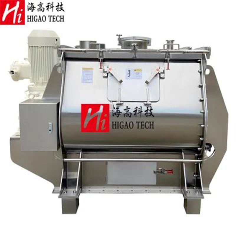 Industrial Double Shaft Paddle Blender Food Powder Feed Mixer Mixing Machine