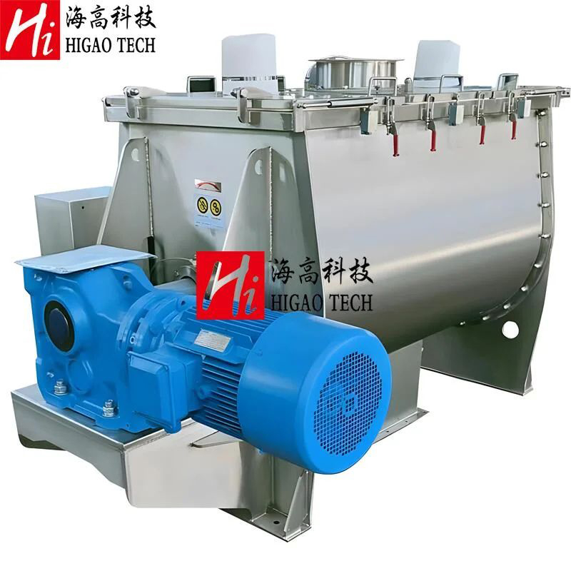 Industrial Horizontal Pharmacutical/Chemical Dry Powder Spices Double Spiral Ribbon Paddle Plough Blender Food Drink Feed Mixer/Mixing Machine