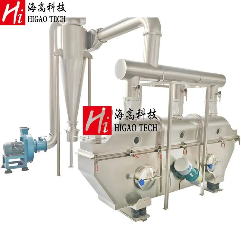 High Quality Rectilinear Vibrating Bread Crumbs Fluid Bed Dryer for Foodstuff Industry