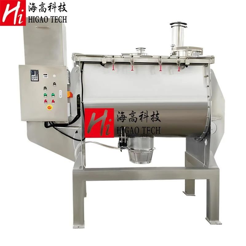 50-30000L Industrial Horizontal Ribbon Mixer for Detergent Powder with Enzyme Spray