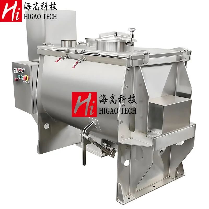 50-30000L Industrial Horizontal Ribbon Mixer for Milk Tea Powder Mixing