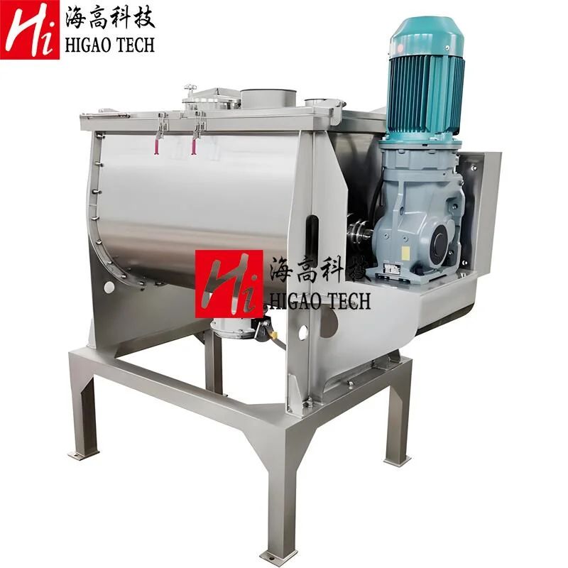 50-30000L Industrial Horizontal Ribbon Mixer for Organic Colorful Rice Mixing