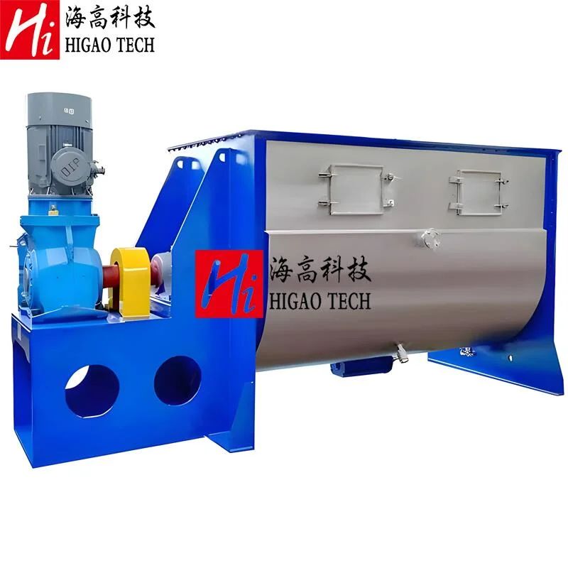 50-30000L Industrial Horizontal Ribbon Mixer for Organic Farm Livestock Manure Fermentation