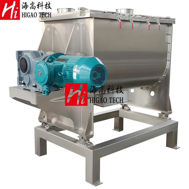 50-30000L Industrial Horizontal Ribbon Mixer for Vitamin Granular Powder