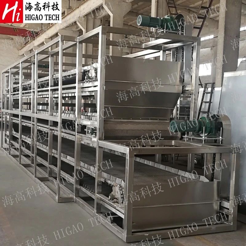 Hot Air Wood Chips Pellet Continuous Conveyor Cassava Mesh Belt Dryer Machine Drying Equipment