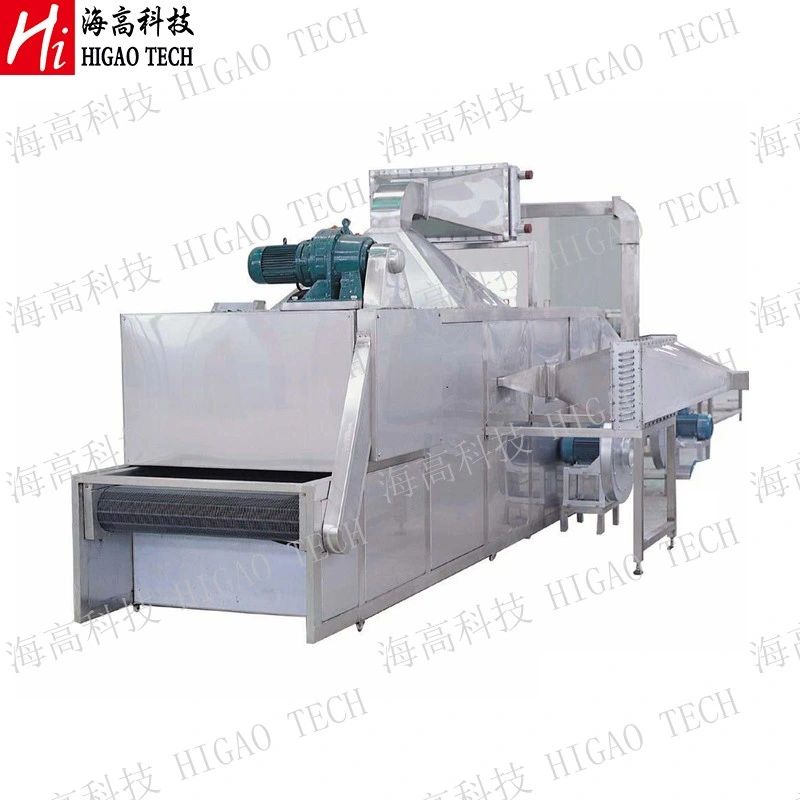 Continous Seaweed Fungi Vegetable Mesh Conveyor Mesh Belt Tunnel Type Turn-Over Hot Air Dryer Drying Machine for Fruits