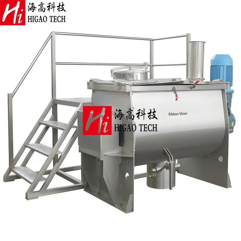 50-20000L Industrial Horizontal Ribbon Paddle Powder Mixing Mixer Blender