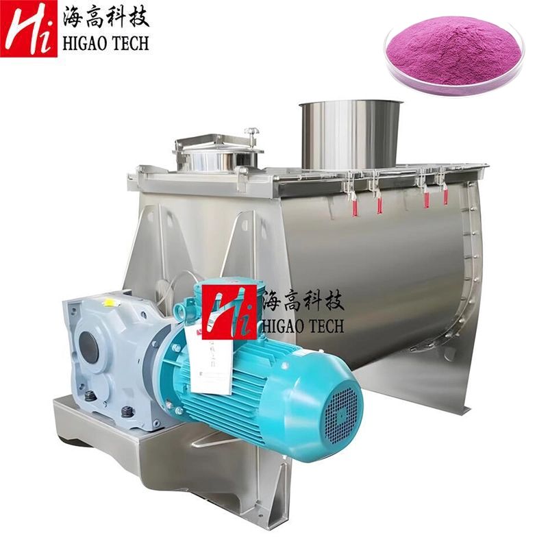 Dietary Nutritional Mineral Supplements Ribbon Paddle Batch Mixing Blender Machine