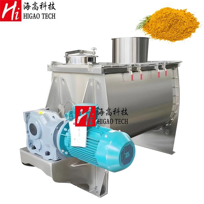 U-Shaped Ribbon Blender Horizontal Herb Powder Paddle Mixer