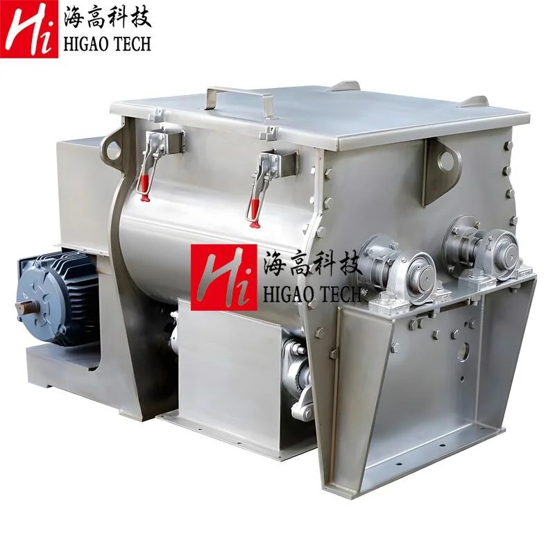 Double Shaft Paddle Mixer with Heating Jacket and Liquid Spray