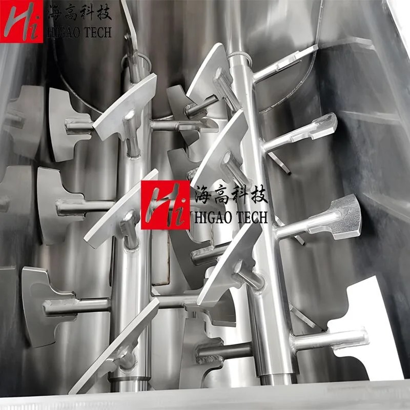 Dry Powder Horizontal Zero-Gravity Twin Shaft Paddle Mixer