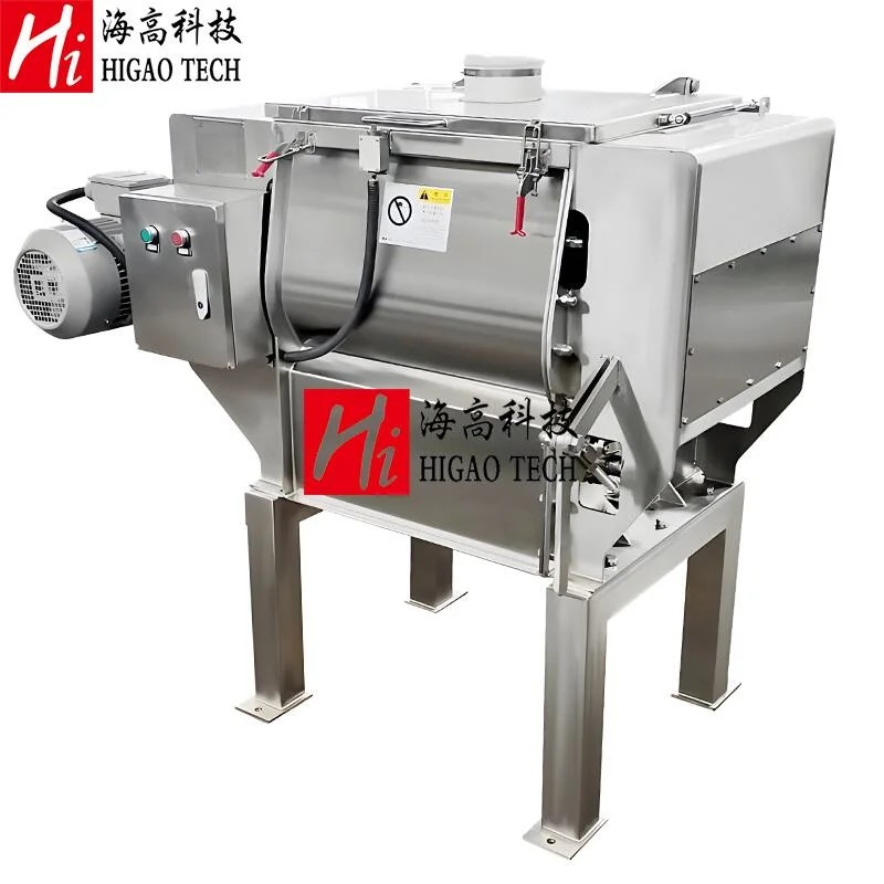 Double Shaft Paddle Mixer with Liquid Oil Spray System