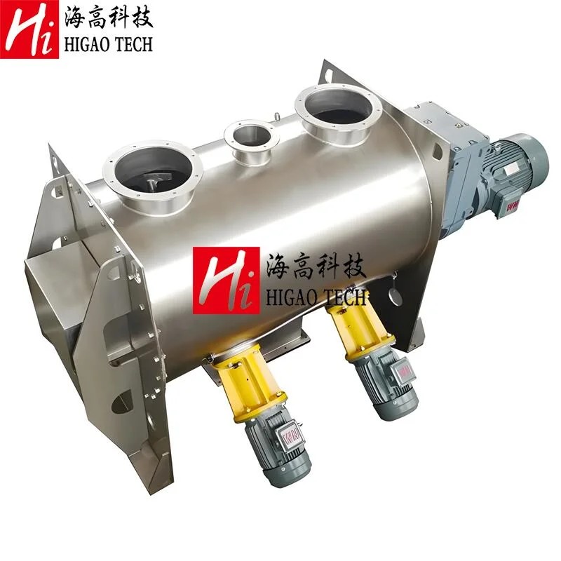 Horizontal Fertilizer Powder Plow Plough Shear Mixer with Chopper